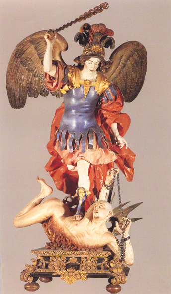 san miguel vencendo al demonio - monasterio el escorial